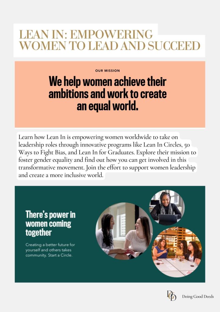 Women leadership, Lean In, empowerment